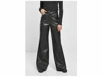 Stoffhose URBAN CLASSICS "Urban Classics Damen Ladies Faux Leather Wide Leg...