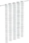 Eisl Duschvorhang "White Wave" Breite 180 cm waschbarer Antischimmel Textil Vorhang