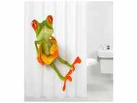 Duschvorhang SANILO "Froggy" Duschvorhänge Gr. B/H: 180 cm x 200 cm, bunt (grün,