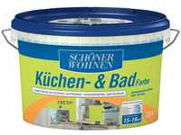 SCHÖNER WOHNEN FARBE Wandfarbe "Küchen- & Badfarbe", 2,5 Liter, fresh,