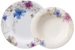 Villeroy & Boch Geschirr-Set "Tafelservice Mariefleur Gris Basic 12er Set bunt"