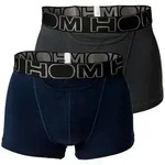 Boxershorts HOM "Boxershort HOM Boxerlines 2 2er Pack", Herren, Gr. XL, blau (blau,