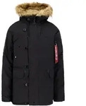 Winterjacke ALPHA INDUSTRIES "Explorer", Herren, Gr. S, schwarz, Obermaterial:...