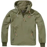 Anorak BRANDIT "Brandit Herren Pull Over Windbreaker", Herren, Gr. 4XL, olive, 100%