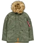 Parka ALPHA INDUSTRIES "N3B VF 59", Herren, Gr. XL, gr&uuml;n (01 sage, gr&uuml;n), Web,