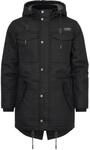 Wintermantel BRANDIT "Brandit Herren Marsh Lake Parka", Herren, Gr. S, schwarz, 80%