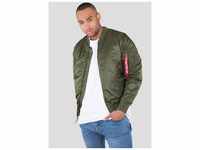 Bomberjacke ALPHA INDUSTRIES "MA-1 VF59 LONG" Gr. S, grün (dark green) Herren...