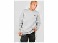 Sweatshirt ALPHA INDUSTRIES "Basic Sweater small Logo" Gr. L, grau (grey...