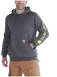 Hoodie CARHARTT "Kaputzensweatshirt", Herren, Gr. XL, schwarz (carbon heather),
