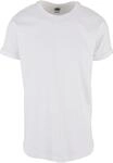 T-Shirt URBAN CLASSICS "Urban Classics Herren Long Shaped Turnup Tee", Herren, Gr.