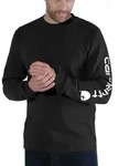 T-Shirt CARHARTT "Long Sleeve", Herren, Gr. XXL, schwarz, Obermaterial: 100%
