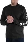 T-Shirt CARHARTT "Long Sleeve", Herren, Gr. XXL, schwarz, Obermaterial: 100%