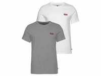 Kurzarmshirt LEVI'S Gr. XXL, grau (grey heather) Herren Shirts T-Shirts mit Levi's
