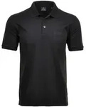 Poloshirt RAGMAN "Poloshirt Softknit-Polo", Herren, Gr. XXL, schwarz, Obermaterial:
