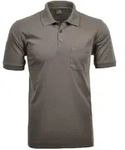 Poloshirt RAGMAN "Poloshirt Softknit-Polo", Herren, Gr. XL, braun, Obermaterial: 70%