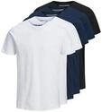 Jack & Jones T-Shirt "JJEORGANIC BASIC TEE SS O-NE 5PK MP NOOS" Packung, 5er-Pack, 5