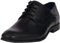 Schn&uuml;rschuh BUGATTI, Herren, Gr. 42, schwarz, Leder, Schuhe Schn&uuml;rschuh,