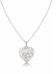 Kette mit Anh&auml;nger ENGELSRUFER "With love KETTE LEBENSBAUM HERZ", rosa (silber, 925,