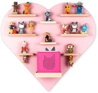 Boarti Wandregal "Regal Holz Herz Kinder Toniebox Tonies Figuren" 1 Stk. tlg.
