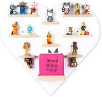 Boarti Wandregal "Regal Holz Herz Kinder Toniebox Tonies Figuren" 1 Stk. tlg.
