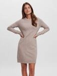 Vero Moda Strickkleid "VMDOFFY LS O-NECK DRESS GA NOOS" Materialmix mit Stretch,