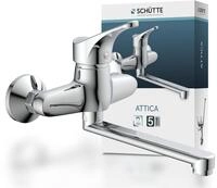 Sch&uuml;tte Sp&uuml;ltischarmatur "Attica" schwenkbarer Wasserhahn K&uuml;che f&uuml;r Wandmontage,
