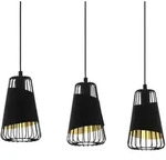EGLO H&auml;ngeleuchte "AUSTELL H&auml;ngelampe, E27, IP20, Stahl und Textil, Esszimmerlampe,