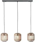 BRILLIANT Pendelleuchte "Woodrow", braun (hellbraun), 3, H: 125cm, 1 Stk., Leuchten,