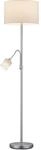 TRIO LEUCHTEN Stehlampe "Hotel", wei&szlig; (nickelfarben, wei&szlig;), 2, &Oslash; 40cm H: 170cm,