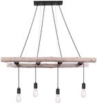 GLOBO LIGHTING H&auml;ngeleuchte "IRMGARD", beige (naturfarben), 4, H: 192cm, 1 Stk.,