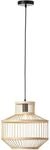 BRILLIANT Pendelleuchte "Teva", schwarz (schwarz, natur), 1, &Oslash; 35cm H: 121,5cm, 1