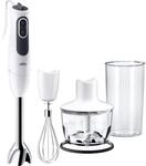 Braun Stabmixer "MQ 3135 WH Sauce MultiQuick 3" 750 W mit Schneebesen, 500 ml