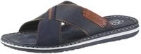 Rieker Pantolette Sommerschuh, Schlappen, Poolslides, mit Kontraststeppung