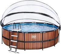 EXIT Framepool "inkl. multifunktionaler Poolabdeckung und Sicherheitsleiter"...