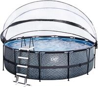 EXIT Framepool "inkl. multifunktionaler Poolabdeckung und Sicherheitsleiter" &Oslash;xH: