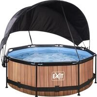 EXIT Framepool "inkl. Sonnensegel" &Oslash;xH: 244x76 cm, mit Kartuschenfilterpumpe und