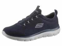 Slip-On Sneaker SKECHERS "SUMMITS" Gr. 44, blau (navy) Herren Schuhe Stoffschuhe