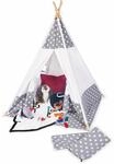 Spielzelt PINOLINO "Tipi Jakara", grau (wei&szlig;, grau), Spielzelte, KinderB:120cm