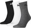 PUMA Sportsocken "short crew" 3 Stk. tlg. gepolsterte Frottee-Sohle, atmungsaktiv