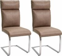 MCA furniture Freischwinger (Set) 2 Stk.Stuhl belastbar bis 130 Kg