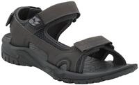 Sandale JACK WOLFSKIN "LAKEWOOD CRUISE SANDAL M", Herren, Gr. 43, grau (phantom),