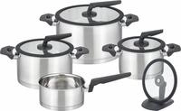 GSW Topf-Set "APART" Set, je 1 Fleischtopf 16/20/24 cm, 1 Stieltopf 16 cm, 9 Stk.