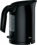 Braun Wasserkocher "PurEase WK 3000 BK - 1,0 L, Schnellkochsystem, Anti-Kalk Filter"