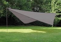 Sonnensegel HIGH PEAK "Tarp", grau, Sonnensegel, B/T: 400cm, Polyester, B:400cm