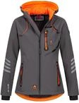 Softshelljacke ARCTIC SEVEN "ASNicolia", Damen, Gr. 5XL, orange (grau, orange),