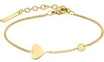 Armband LIEBESKIND BERLIN "Schmuck Geschenk Edelstahl Armkette Herz", gold