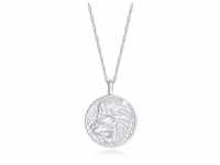 Kette mit Anhänger ELLI "Sternzeichen Löwe Astro Münze Antik 925 Silber"