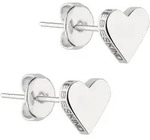 Paar Ohrstecker LIEBESKIND BERLIN "Schmuck Geschenk Edelstahl Ohrringe Herz", silber