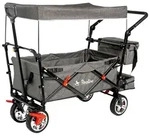 Bollerwagen PINOLINO "AddPlus", grau, Bollerwagen, Kinder, Metall, Stoff, BxTxH: