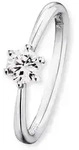 Solit&auml;rring ENGELSRUFER "SHINY" Gr. 50, silber (silberfarben), Fingerringe, Damen,